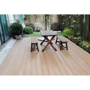 Современный стиль глянцевый деревянный WPC пластиковый настил антикоррозийный ПВХ напольный Напольный Водонепроницаемый Композитный - Product Image 2