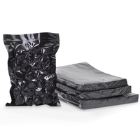 Sacs sous vide noirs texturés gaufrés de qualité alimentaire, thermoscellables, pour l'emballage de viande, poulet et aliments surgelés