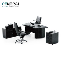 Bureau cambré de style créatif Table de conception européenne demi-ronde Meubles de bureau en demi-cercle Table de bureau