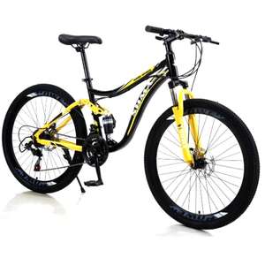 Bicicleta de Montaña para Descenso Completo de Acero al Carbono, Rines <span class=keywords><strong>26</strong></span>, 27.5 y 29 Pulgadas, Cuadro de 21 Cambios - Product Image 2