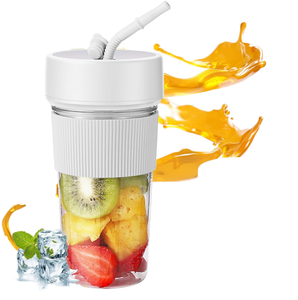 Mini Licuadora Portátil Recargable y Vaso Mezclador Automático USB para Batidos de Frutas con Seis Cuchillas, Ideal para Regalo - Product Image 1
