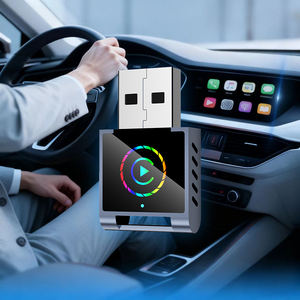 Mini dongle CarPlay bleu, plug and play, adaptateur CarPlay portable, filaire vers sans fil 2 en 1, adaptateur CarPlay pour iPhone et Android - Product Image 1