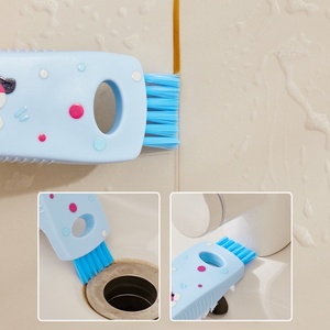 Support OEM Cartoon Multi Functional Triangular <b>Gap</b> Brush Telescopic Triangle Brush Head Cleaning Flat Cleaning Tool - Product Image 4