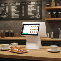 Moniteur POS à double écran tactile OEM RS623 avec Windows/Android, 4 Go/8 Go de RAM, 16 Go/32 Go de stockage pour les commerces de détail et les supermarchés