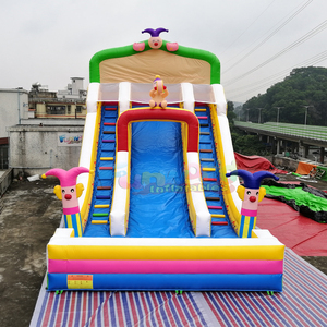 Estructura de Juego Premium, Casa de Brinco de PVC Colorida, Tobogán Inflable con Diseño de Payaso para Interiores y Exteriores - Product Image 1