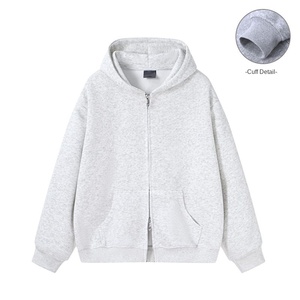 Fabricants de vêtements personnalisé automne Cardigan à capuche pour femmes 360 grammes mode décontracté sweat ample avec manches longues - Product Image 1
