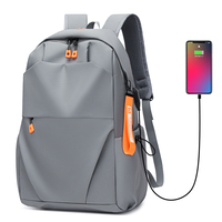 Mochilas para hombre y mujer, mochila impermeable Oxford para ordenador portátil con puerto USB, cierre de cremallera, gran capacidad