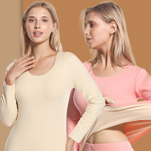 Sous-vêtements thermiques d'hiver AI-MICH en gros de haute qualité en gros sous-vêtements thermiques d'hiver à encolure dégagée personnalisés pour les femmes - Product Image 4
