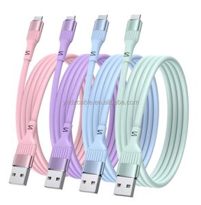 New Design 3FT 6FT 10FT 1M 2M 3M Silicone USB Fast <b>Charging</b> <b>Cable</b> for IPhone14 13 12 11 7 8 2A <b>Cable</b> Sync <b>Cable</b> - Product Image 1