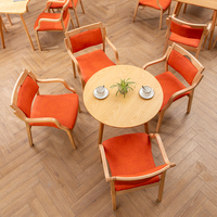 Meubles personnalisés en bois massif respectueux du vieillissement Tables à manger Chaises pour personnes âgées pour maisons de retraite Soins de santé Loisirs communautaires