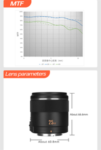 เลนส์ YONGNUO YN 25 มม. F1.7M 25 มม. STM สำหรับ <span class=keywords><strong>Panasonic</strong></span> สำหรับ Olympus M 4/3 Mount G95 GF9 GX9 มาโคร 4/3 รูรับแสงกว้าง AF สำหรับกล้อง - Product Image 4
