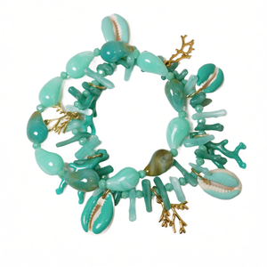 Collier à perles tendance en acier inoxydable 316L plaqué or PVD, bijoux durables et résistants - Product Image 2