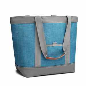 Custom Logo Heavy Duty Insulated Tote Beach <b>Beer</b> Cooler Bag Insulated Reusable Grocery Bag - Product Image 2