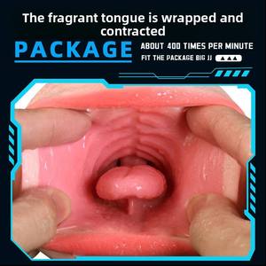 Copa de Masturbación Masculina con Múltiples Frecuencias, Succión y Sujeción, Vibración de Doble Canal Oral y Genital, Juguetes Sexuales para Adultos - Product Image 4