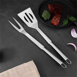 Juego <span class=keywords><strong>de</strong></span> Utensilios para <span class=keywords><strong>Barbacoa</strong></span> <span class=keywords><strong>de</strong></span> Acero Inoxidable <span class=keywords><strong>de</strong></span> Primera Calidad, 3 Piezas, Portátil, con Bolsa <span class=keywords><strong>de</strong></span> Transporte - Product Image 2