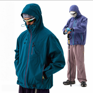 Chaqueta Cortavientos Tres en Uno con Capucha y Cremallera, Transpirable, Impermeable, para las Cuatro Estaciones, para Hombres y Mujeres, para Senderismo al Aire Libre - Product Image 4