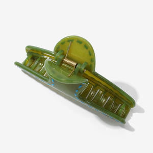 Pinza de Pelo Acrílica Elegante Personalizada en Color Sólido Marrón y Negro, Pinza de Pelo Larga de Plástico para Mujer, Creatividad a la Moda - Product Image 3