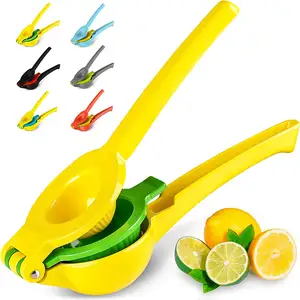 Premium Kwaliteit Metaal 2-In-1 Citroen Limoen Squeezer-Handmatige Citruspers Juicer Hand Juicer Citroenpers