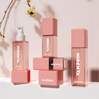 Flacon pulvérisateur fin en plastique de forme carrée de 100 ml, 120 ml, 150 ml, 200 ml, emballage rechargeable, flacon en plastique pour lotion, huile essentielle