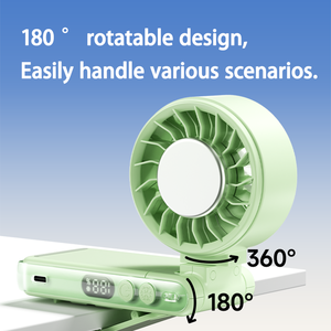 พัดลมระบายความร้อนแบบชาร์จไฟได้ ใช้งานง่าย พัดลมพกพาขนาดเล็ก - Product Image 5