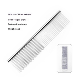 Peigne démêlant en acier inoxydable électroplaqué pour toilettage canin, vente en gros - Product Image 4