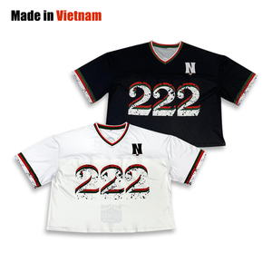 Custom Oversized American Football Jersey Breathable <b>Mesh</b> Fashionable Digital Print Anti-UV Quick Dry <b>Plus</b> <b>Size</b> Options Unisex - Product Image 1