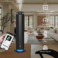 Diffuseur d'arômes électronique 2600 mAh, machine à parfum d'hôtel, commande par application, diffuseur portable en forme de tour avec 3 x 20 ml d'huile aromatique parfumée