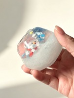 Balle anti-stress de Noël, balle sonore artisanale, balle anti-stress de Noël croustillante et moelleuse