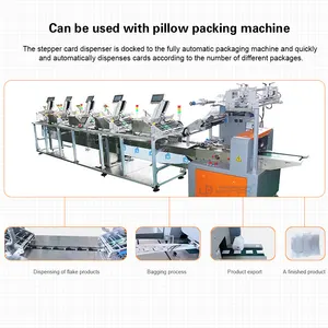 Automatic Paper Pick Play Card Despense Machine Invitation Letter Hangtag Poker Feeder For Flow Packing Machine