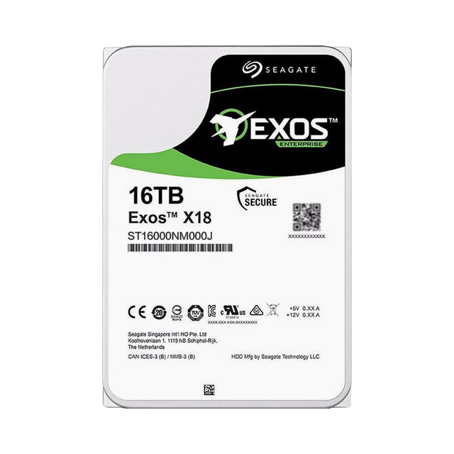 ST16000NM000J  Exos 16TB 7.2K SATA 3.5" 6Gb/s 256M Cache 512E HARD DISK DRIVE