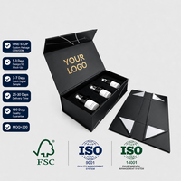 Boîte en carton rigide magnétique recyclable avec logo personnalisé, 1200g, pliable, aimant N52, boîte cadeau de luxe