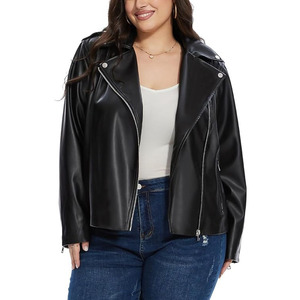 Veste en cuir de serpent pour femme, doublée polaire, imperméable, respirante, écologique, couleur unie, coupe ajustée, idéale pour le yoga - Product Image 1