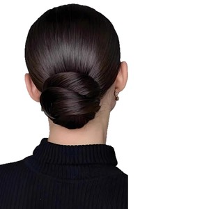 Chignon Perruque Européen Américain Transfrontalier, Effet Nid d'Oiseau, Volumineux et Réaliste, avec Fleur, en Fibre Haute Température, Miss Fashion Beauty - Product Image 1