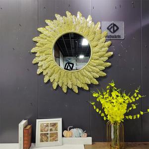 Decorazione da Parete <span class=keywords><strong>in</strong></span> Metallo di Lusso 96cm, Forma Contemporanea <span class=keywords><strong>in</strong></span> <span class=keywords><strong>Ferro</strong></span> Battuto Dorato, Arredo Casa e Hotel, Vendita Diretta dalla Fabbrica - Product Image 5