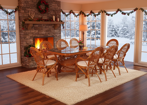 JAVA RATTAN DINING <b>SET</b> for Commercial Furniture Modern Design Indoor/Outdoor <b>Restaurant</b> & Hotel Use Long Table Non-Foldable - Product Image 4