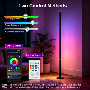Iluminación Inteligente WiFi RGB, Control Remoto 2.4G, Luz LED RGB <span class=keywords><strong>de</strong></span> 1.6M <span class=keywords><strong>de</strong></span> Altura, Luz Ambiental <span class=keywords><strong>de</strong></span> Color Mágico - Product Image 3
