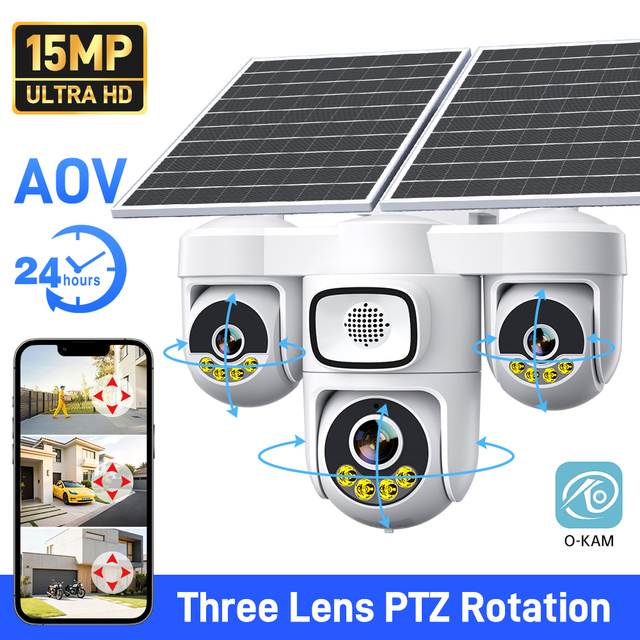 24-hour Monitoring AOV 4g Solar Powered CCTV Camera O-KAMRPO