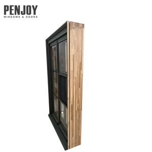 PENJOY Fenêtre française en bois massif à ouverture vers l'intérieur, personnalisée, style architectural ancien, pour la décoration de villas et bâtiments rétro - Product Image 3