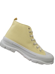 Nuevas Zapatillas Deportivas <span class=keywords><strong>de</strong></span> Plataforma Alta <span class=keywords><strong>de</strong></span> Lona para <span class=keywords><strong>Mujer</strong></span>, Venta al por Mayor, Fabricante OEM, Personalizadas, con Cordones, Suela Gruesa, Casuales - Product Image 5