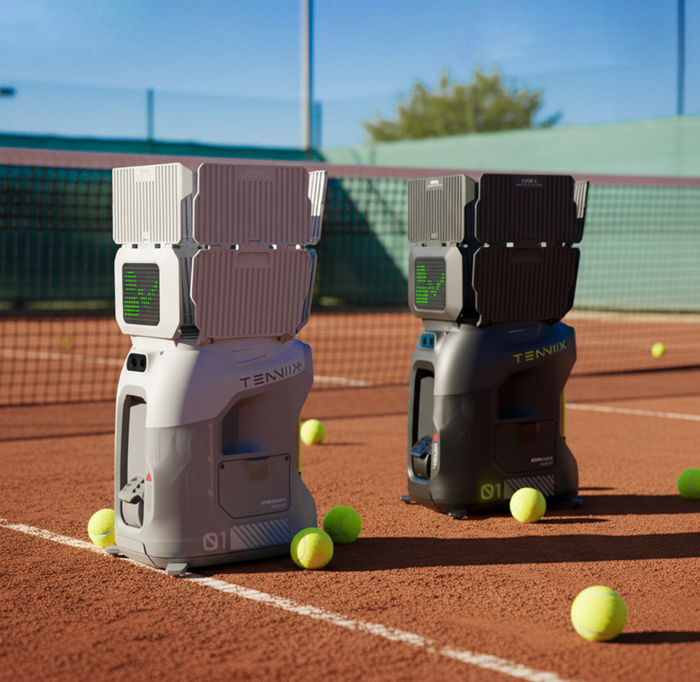 New Arrival Tenniix Tennis Ball Machine AI Coach Voice-Control Training Portable Tennis Ball Launch Training Shooting Machine