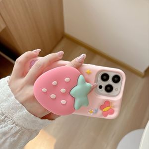 Coque de téléphone portable Olyphone 3D Cartoon Strawberry Silicone antichoc 360 Protection Air Cushion pour 13 Pro Max Ins <span class=keywords><strong>IMOD</strong></span> - Product Image 4