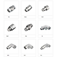 Conector Neumático Rápido Serie SPM de SHINYEE, Adaptadores de Conexión Rápida Neumáticos, Cuerpo de Plástico y Cobre, -10 a 80 de Funcionamiento