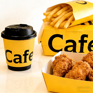 Gobelet à café en papier noir à double paroi avec revêtement PE, personnalisé avec feuille d'argent, 8 oz et 12 oz, pour boissons chaudes à emporter, avec couvercle en plastique - Product Image 3