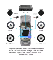 Amplificateur de caisson de basses de voiture RC 10 pouces actif mince intégré sous le siège 300watts basse professionnelle