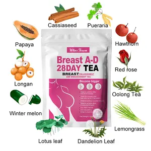 定制天然草本乳房28天增强袋泡茶和乳房增大提升茶