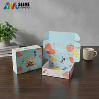 Boîtes d'expédition pour vêtements en carton ondulé avec impression de logo de marque personnalisée, couleur rose, emballage pour envoi postal