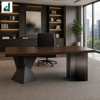 Bureau d'écriture minimaliste italien, bureau moderne et luxueux pour la maison, le bureau ou l'étude, table d'ordinateur en acrylique et en bois
