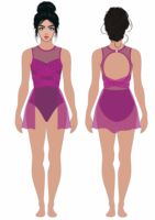 Costume de danse lyrique rose livraison rapide d'usine pour les filles pas de quantité minimum de commande vêtements de Performance pour le ballet des enfants