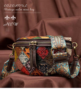 Andong Shoulder Sling <b>Bag</b> for Women Girls Genuine Cow <b>Leather</b> New Elegant Ladies Casual Small <b>Phone</b> Pocket <b>Bags</b> Retro Classic - Product Image 2