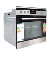 Four à pizza électrique multifonctionnel noir 60L/80L OEM au meilleur prix pour usage domestique, four à micro-ondes intégré